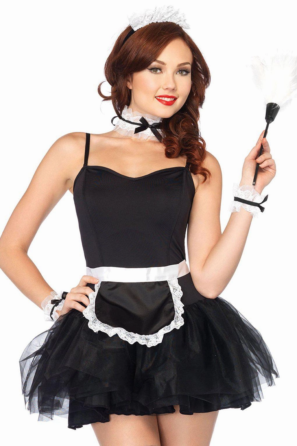 4 Piece French Maid Costume Accessory Set