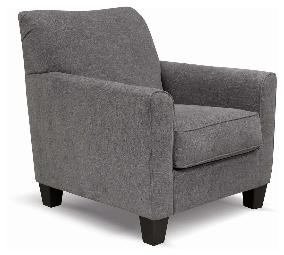Akinlane Pewter Accent Chair