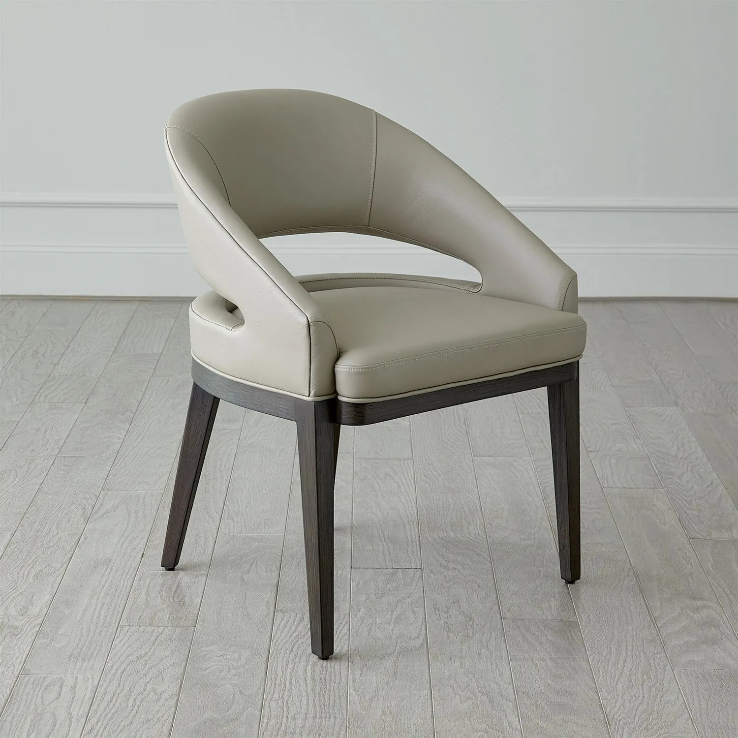 Alcott Dining Chair-Grey Leather