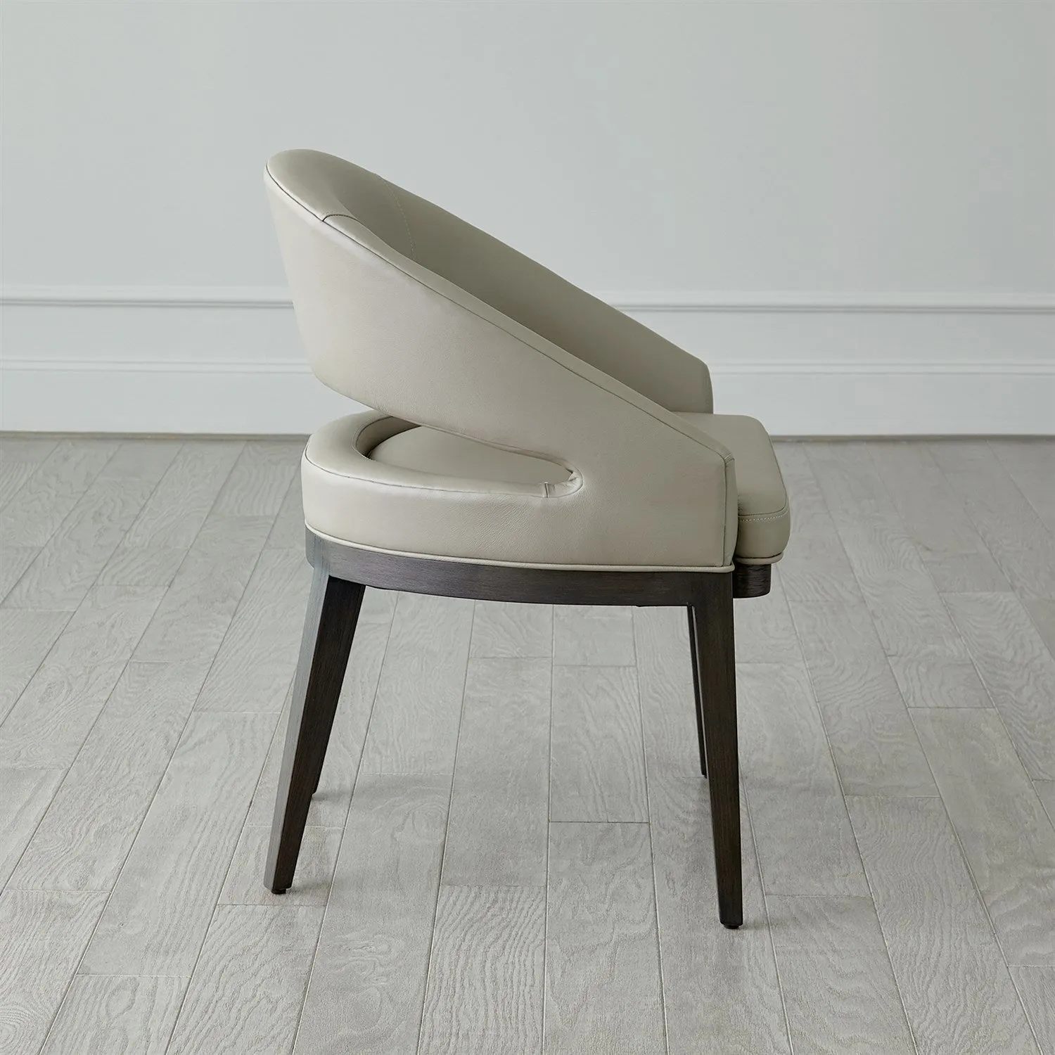 Alcott Dining Chair-Grey Leather