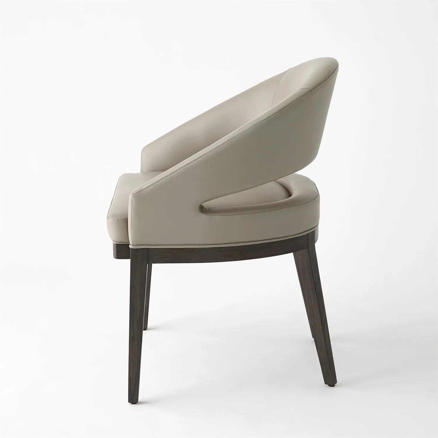 Alcott Dining Chair-Grey Leather