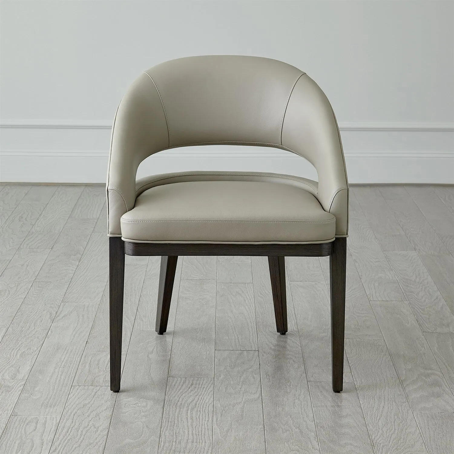 Alcott Dining Chair-Grey Leather