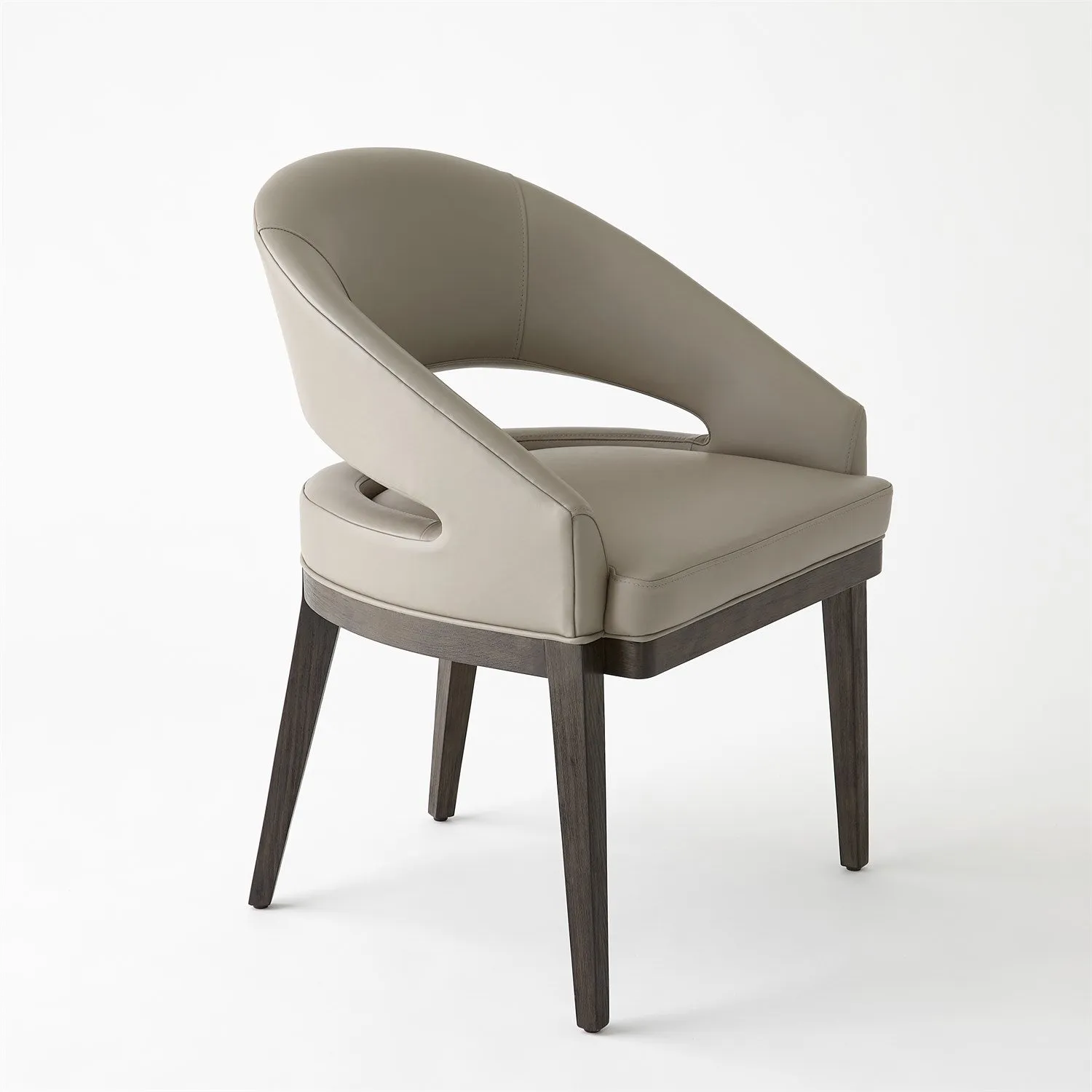 Alcott Dining Chair-Grey Leather
