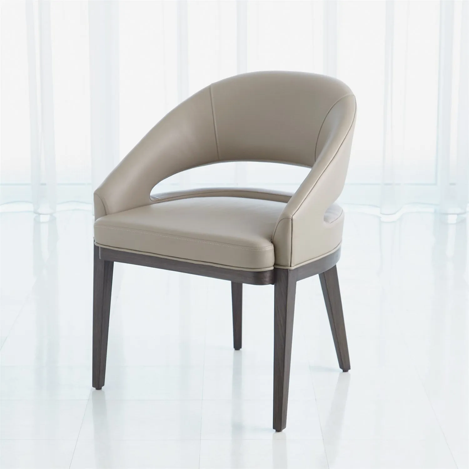 Alcott Dining Chair-Grey Leather
