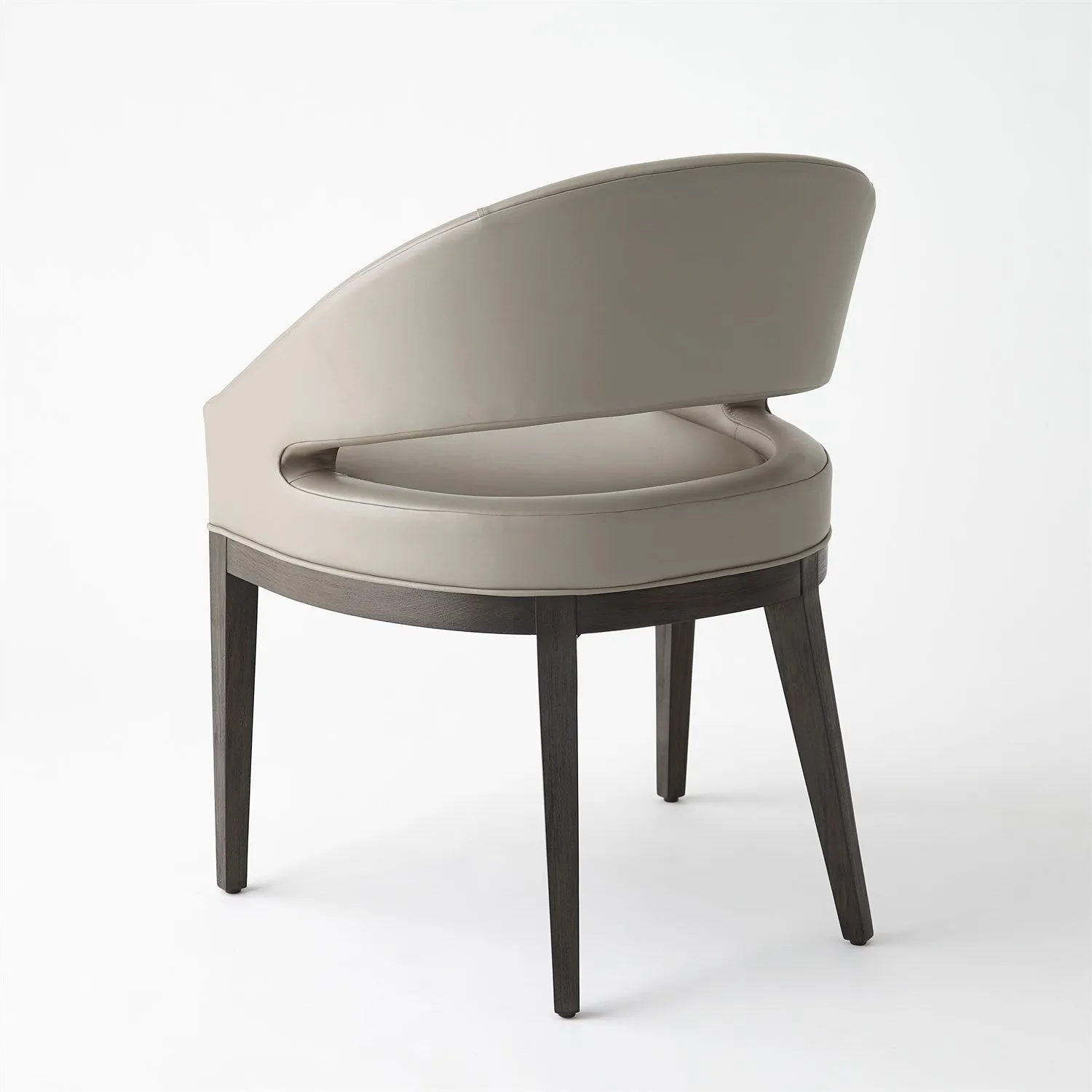 Alcott Dining Chair-Grey Leather