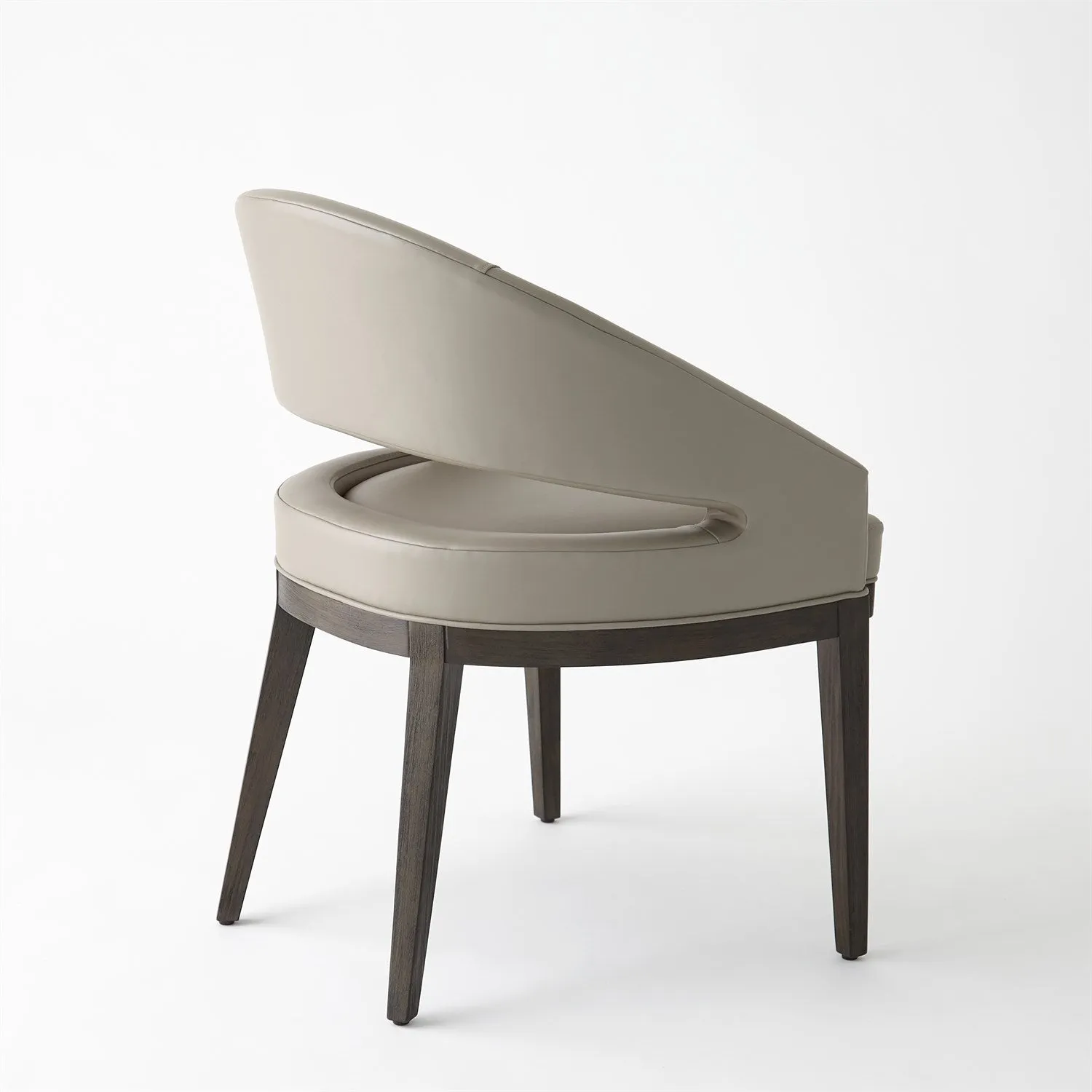 Alcott Dining Chair-Grey Leather