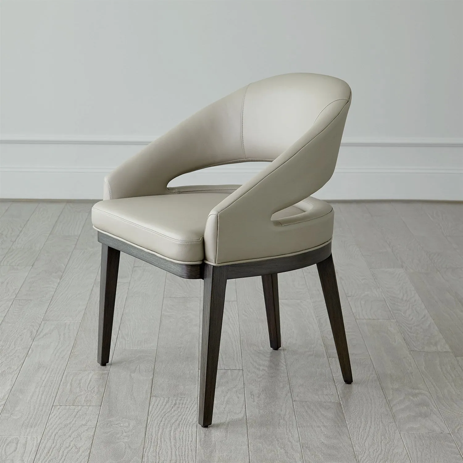 Alcott Dining Chair-Grey Leather
