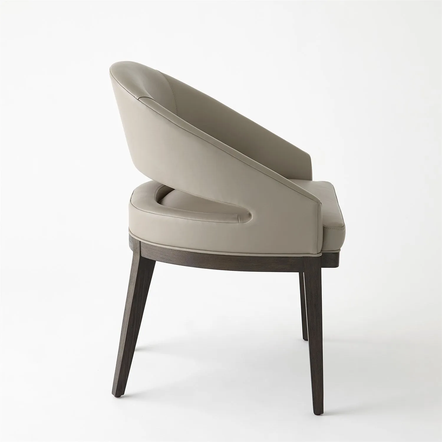 Alcott Dining Chair-Grey Leather
