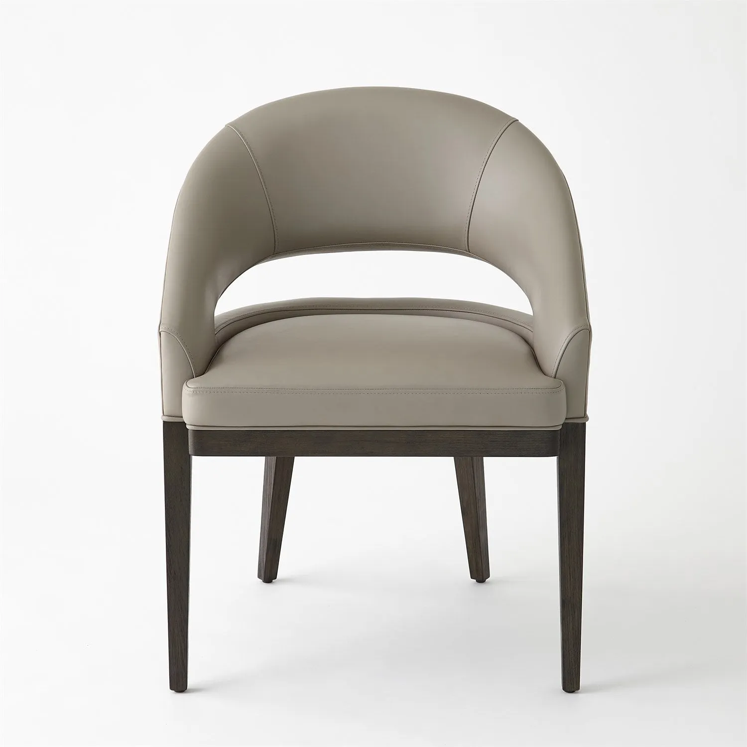 Alcott Dining Chair-Grey Leather