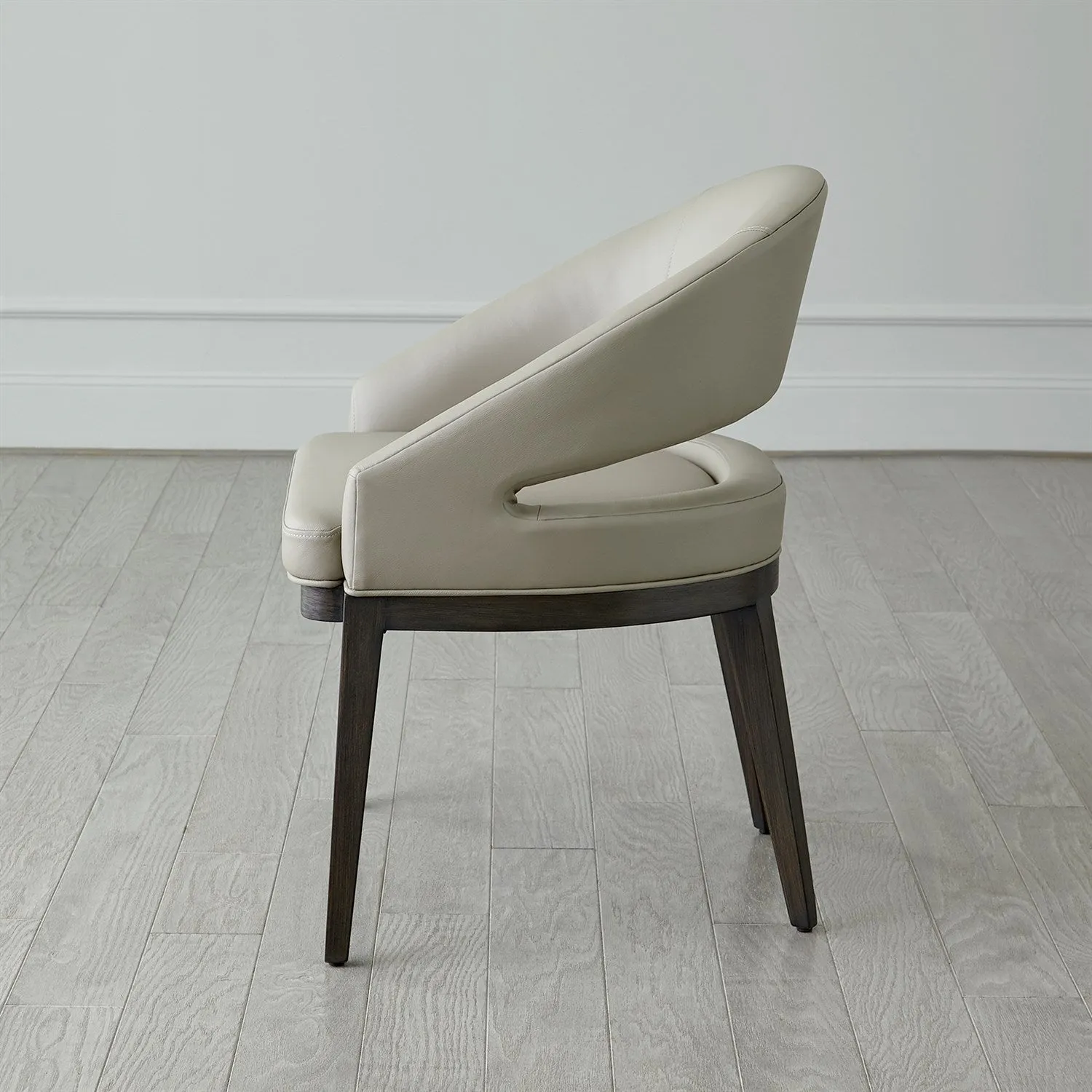 Alcott Dining Chair-Grey Leather
