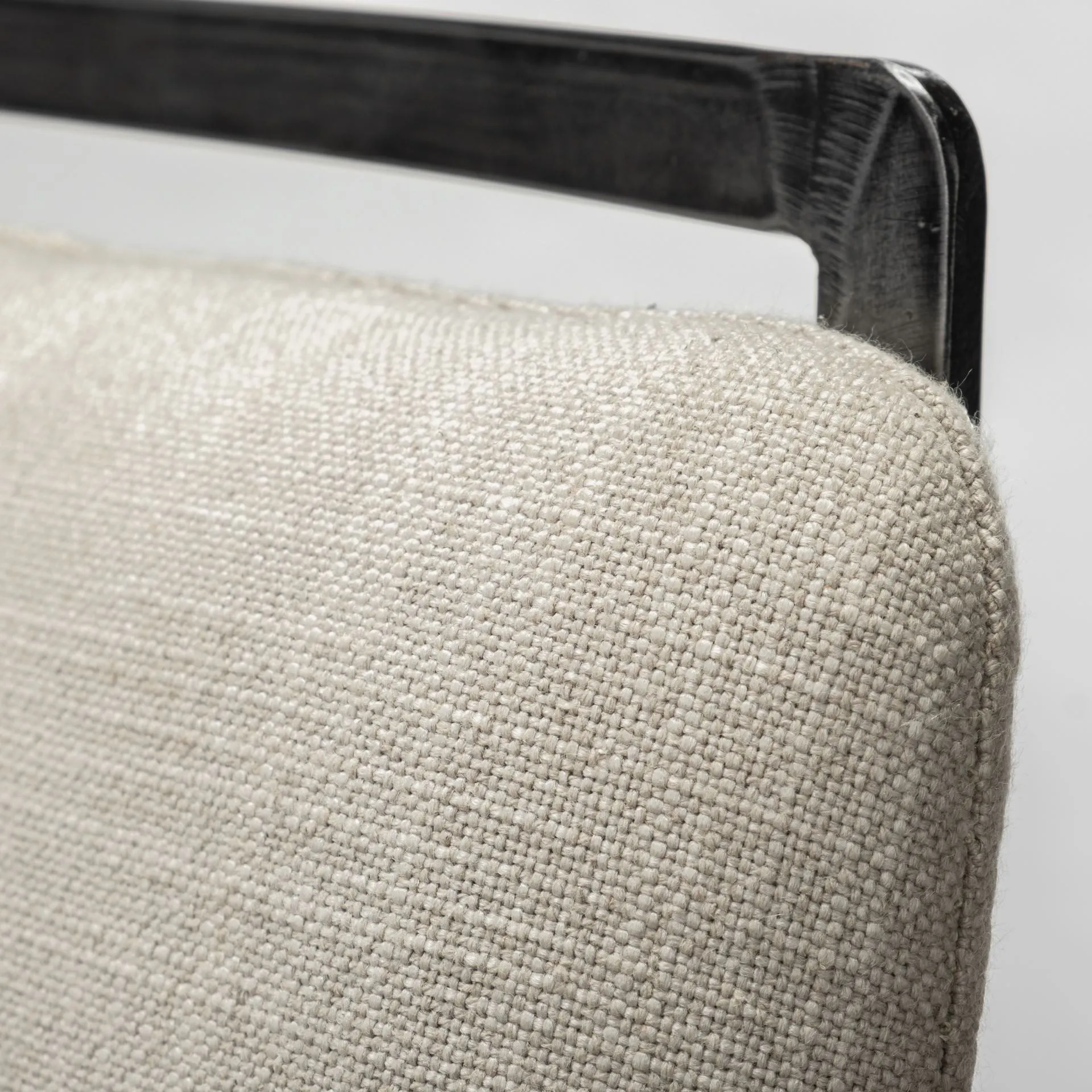 Alistair Beige Fabric | Gray Metal | Bar Stool