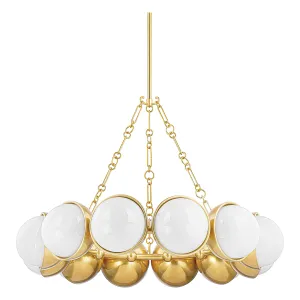Althea Chandelier - Vintage Polished Brass 12 Lights