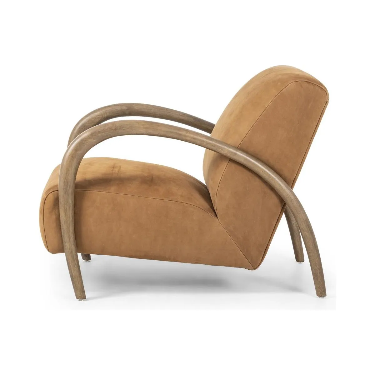 Andreas Lounge Chair - Cognac Nubuck