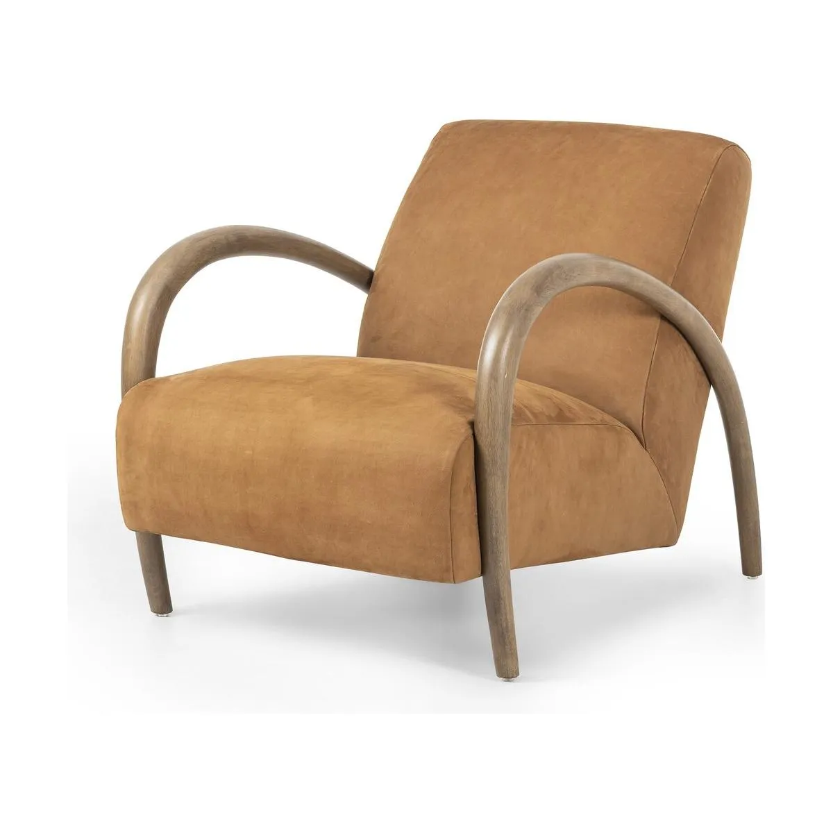 Andreas Lounge Chair - Cognac Nubuck