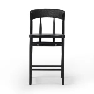 Angelina Counter Stool - Black Rush
