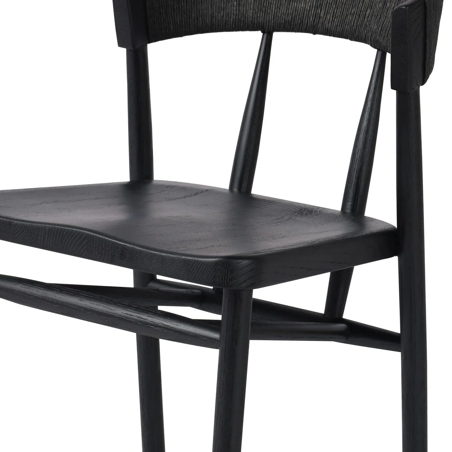 Angelina Counter Stool - Black Rush