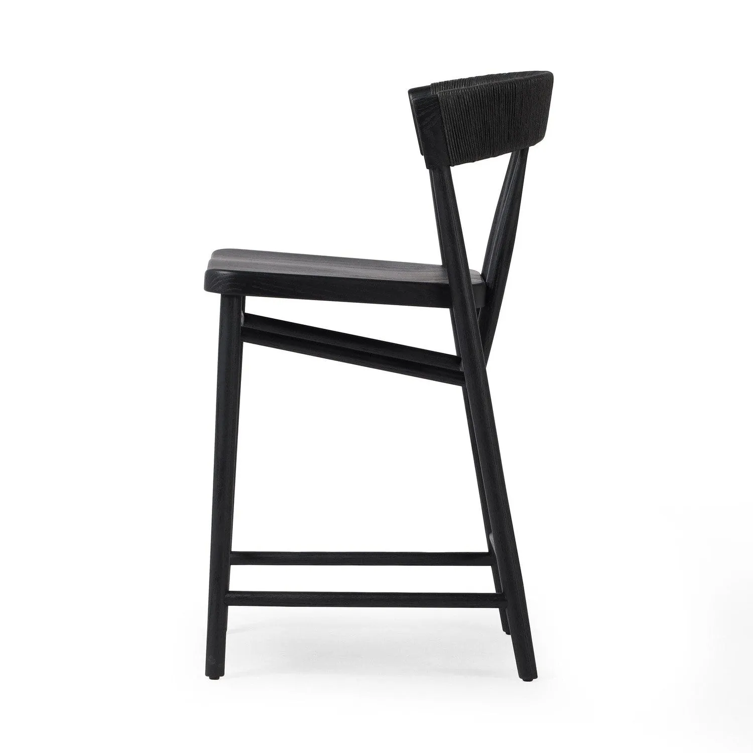Angelina Counter Stool - Black Rush