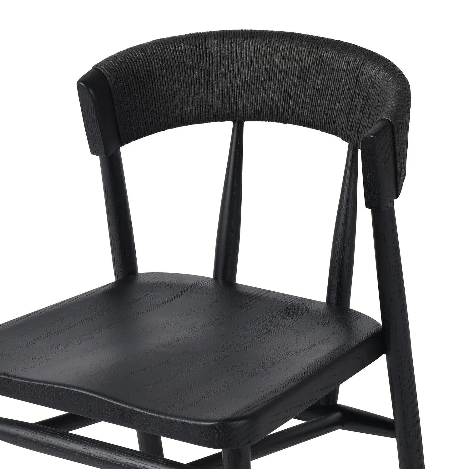 Angelina Counter Stool - Black Rush