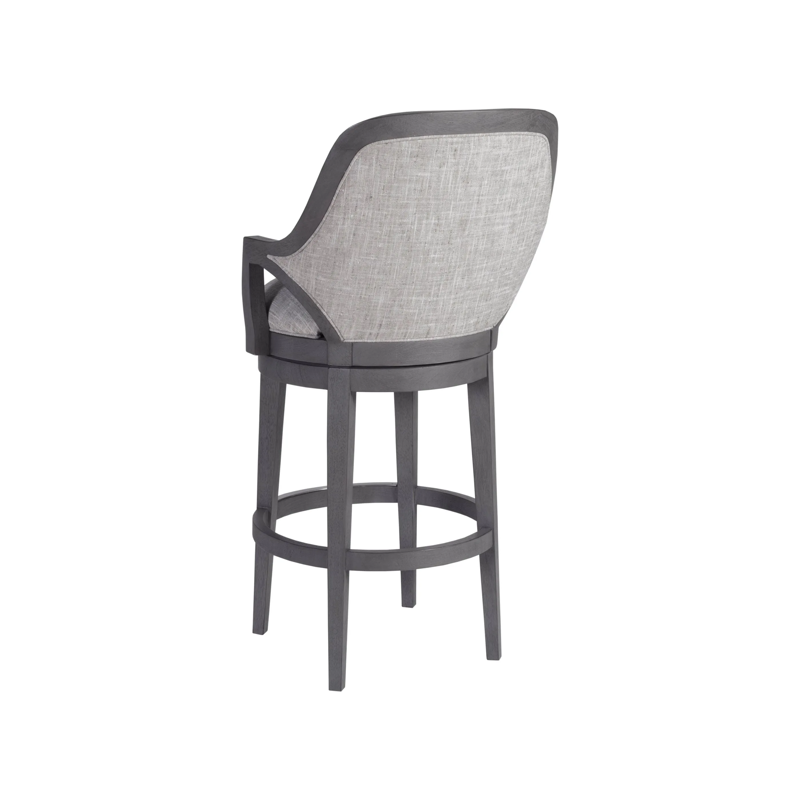 Appellation Upholstered Swivel Bar Stool - Gray