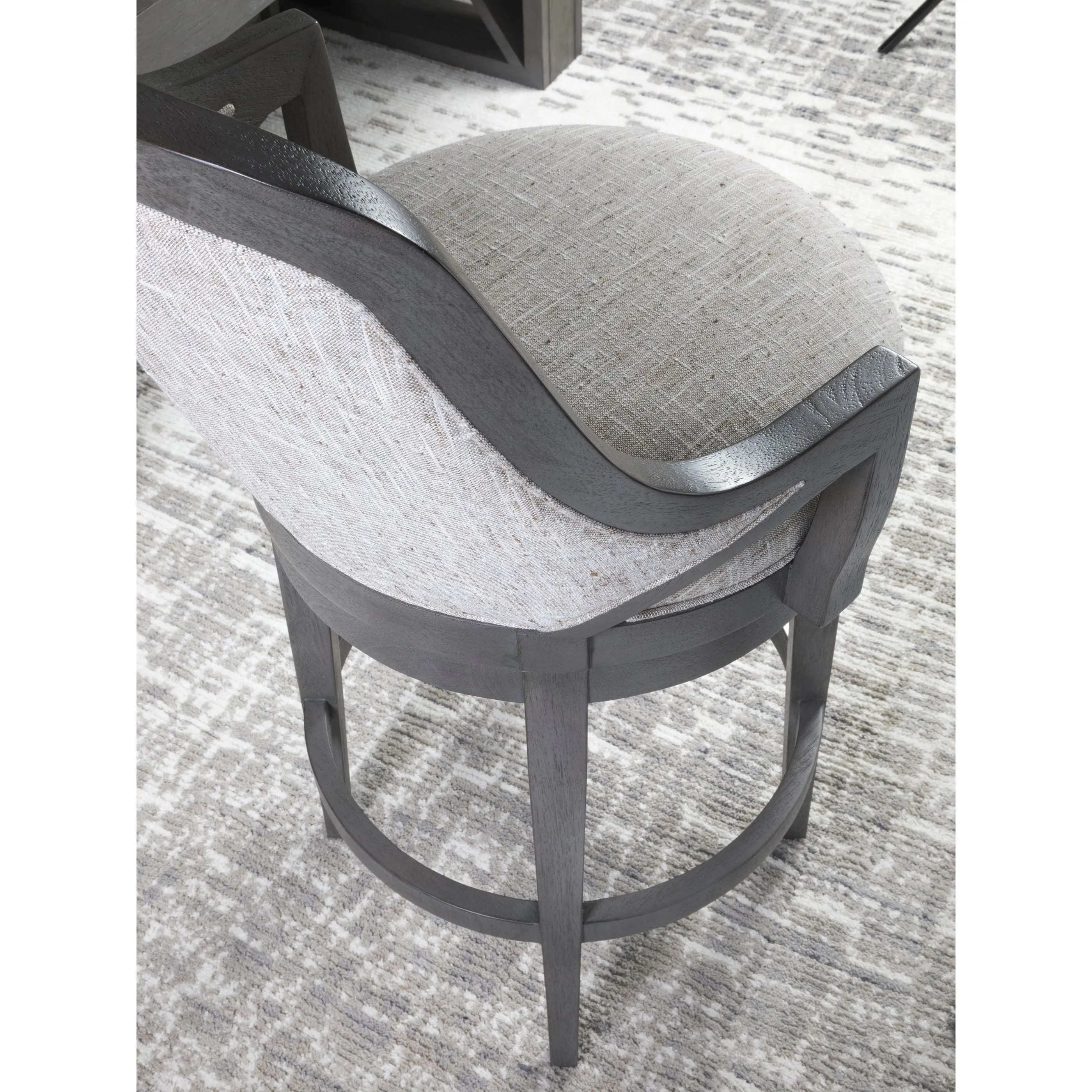 Appellation Upholstered Swivel Bar Stool - Gray