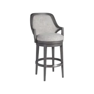 Appellation Upholstered Swivel Bar Stool - Gray