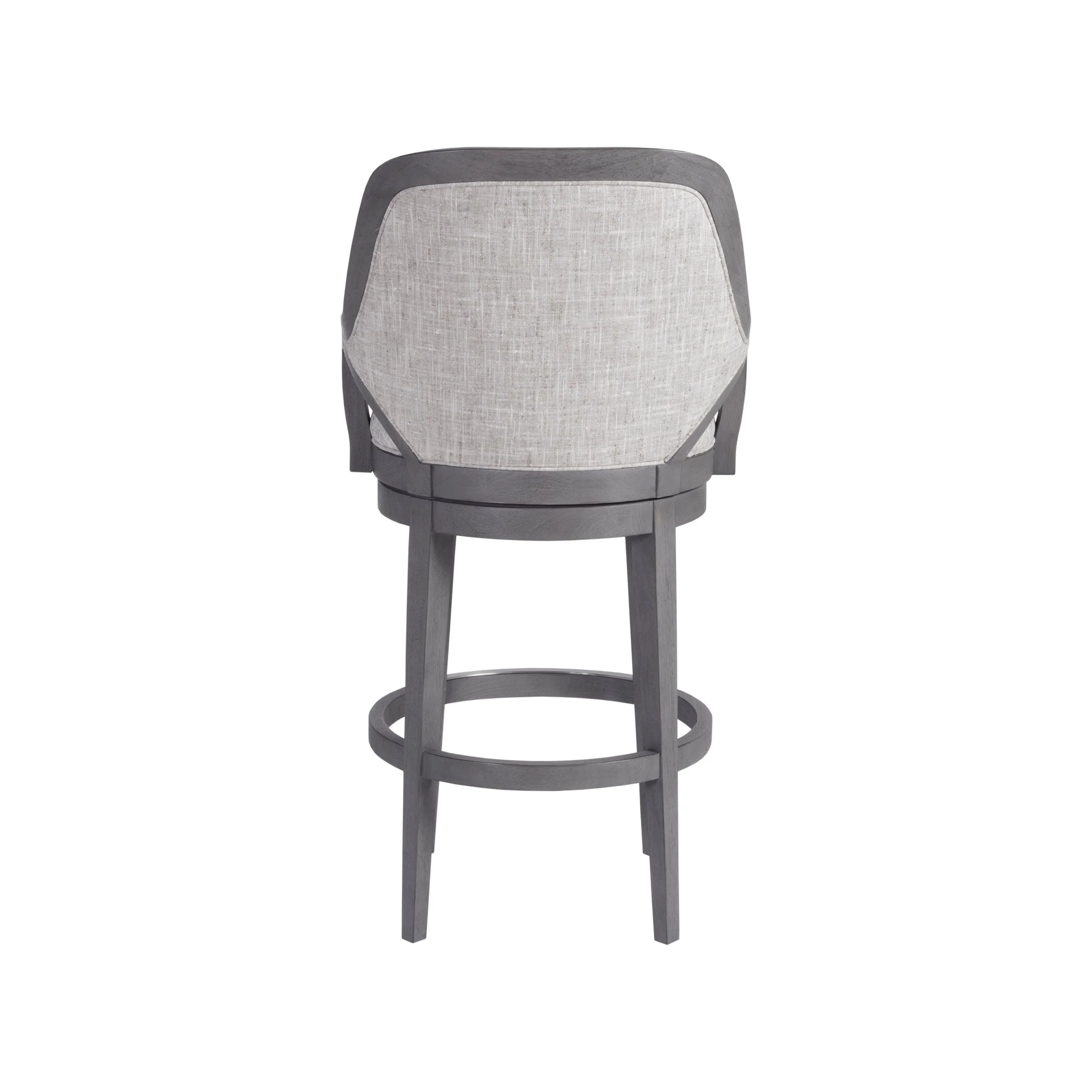 Appellation Upholstered Swivel Bar Stool - Gray