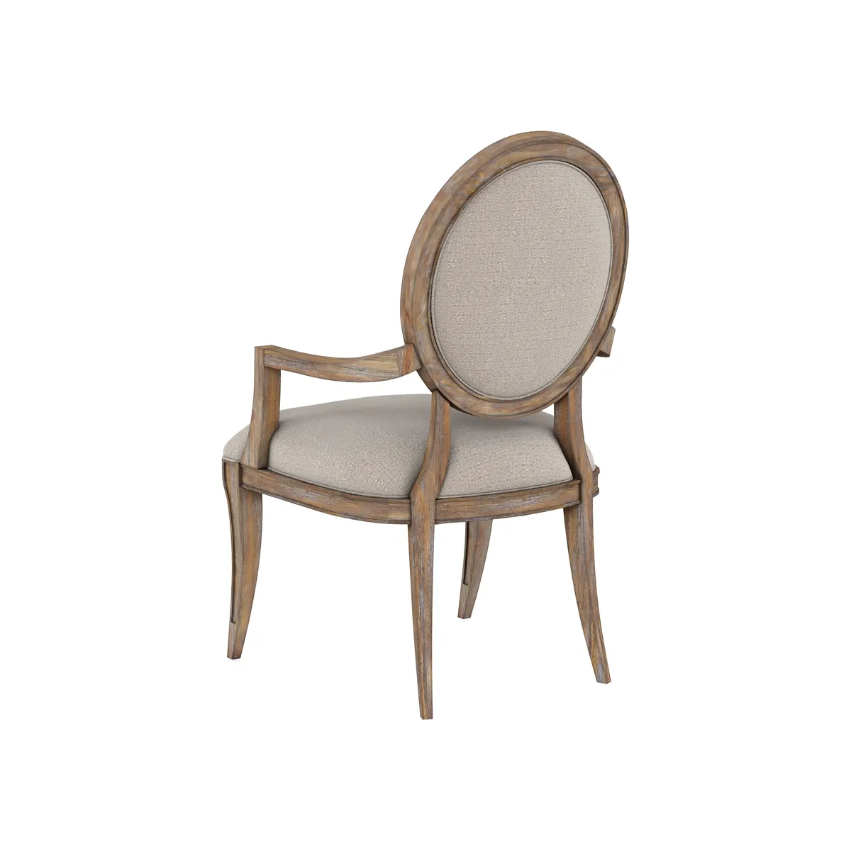 Architrave Oval Arm Chair (Purchase in qty of 2 required, priced individually) - Brown