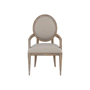 Architrave Oval Arm Chair (Purchase in qty of 2 required, priced individually) - Brown