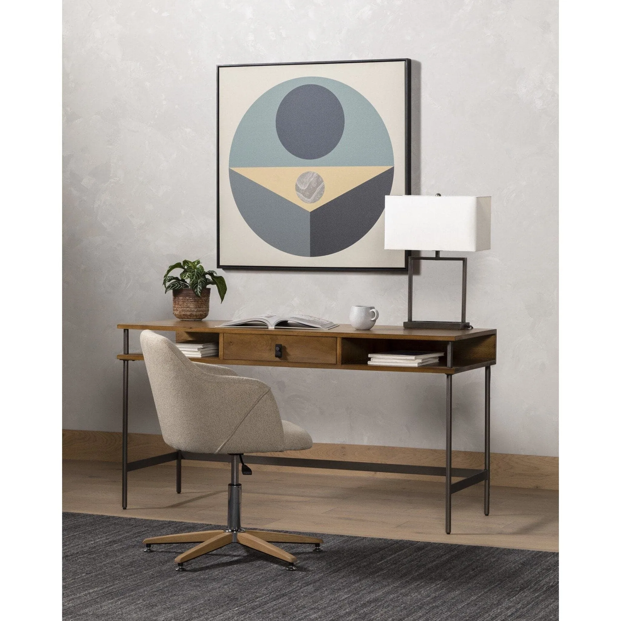 Ariana Desk Chair - Fedora Oatmeal