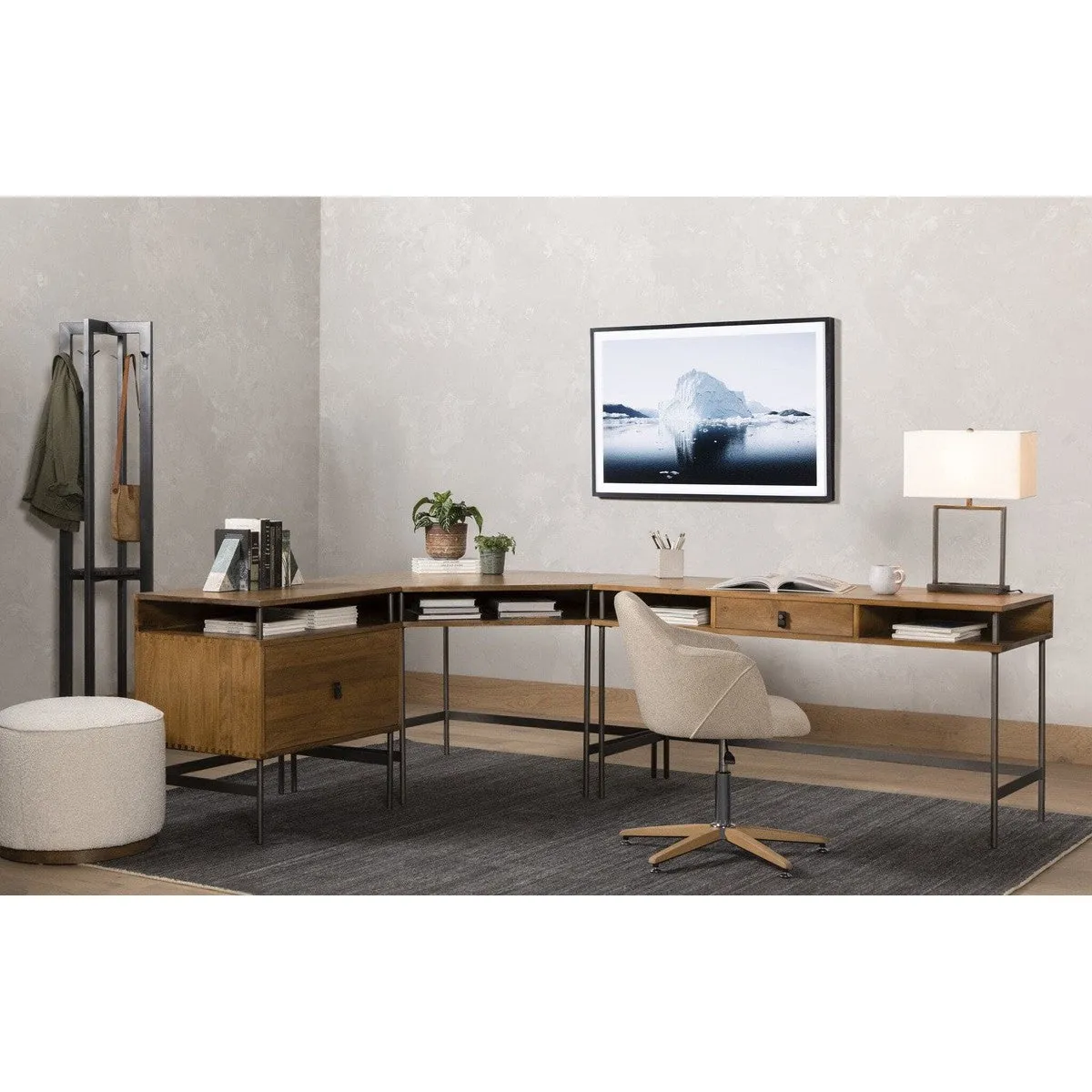 Ariana Desk Chair - Fedora Oatmeal