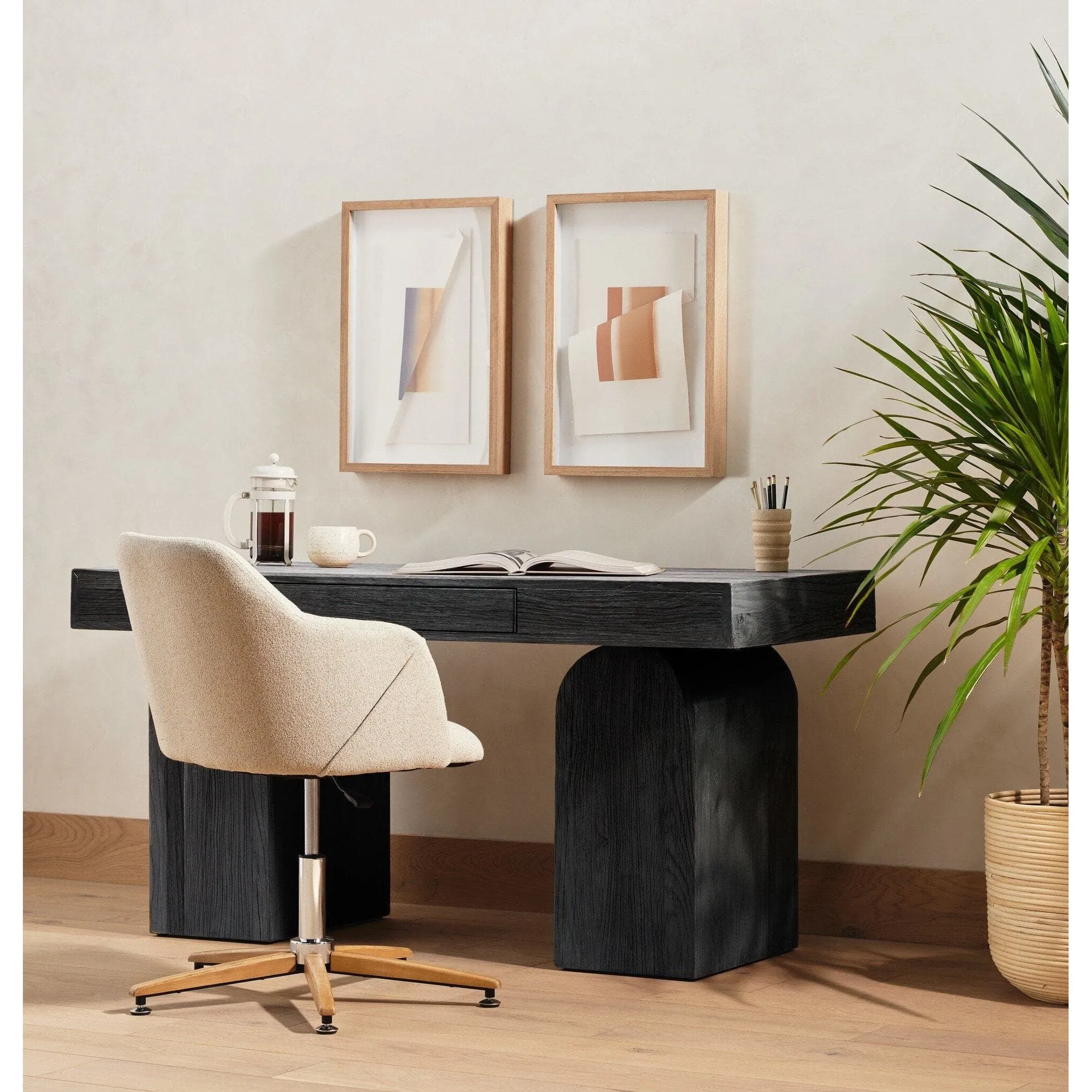 Ariana Desk Chair - Fedora Oatmeal