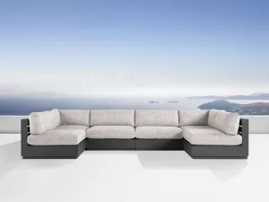 Bal Harbour Outdoor Aluminum Six-Piece Sectional