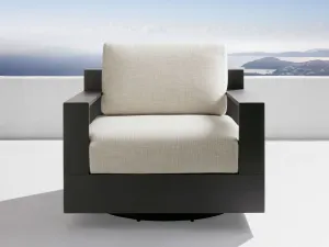 Bal Harbour Outdoor Aluminum Swivel Chair