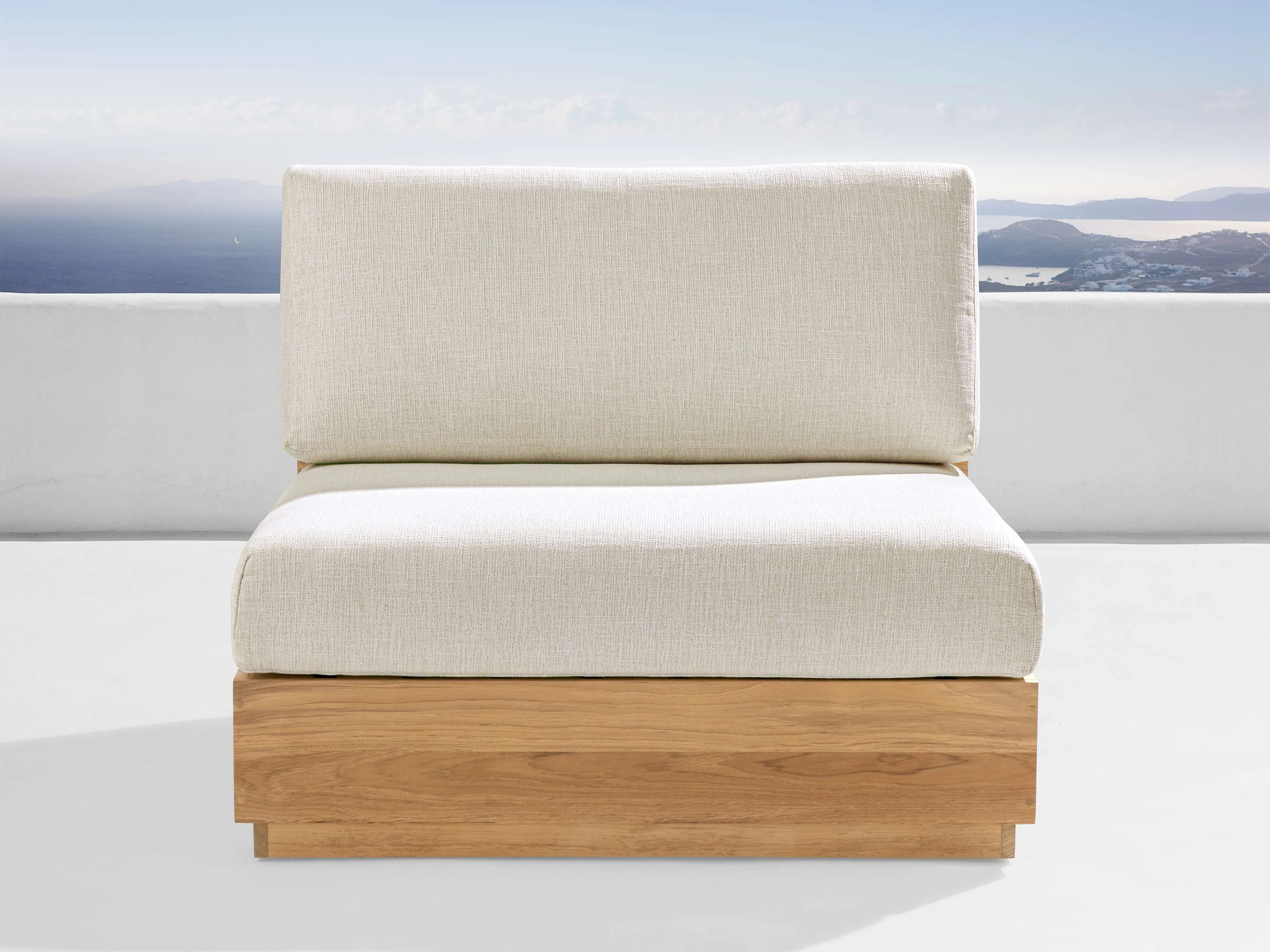 Bal Harbour Outdoor Teak Armless Chair