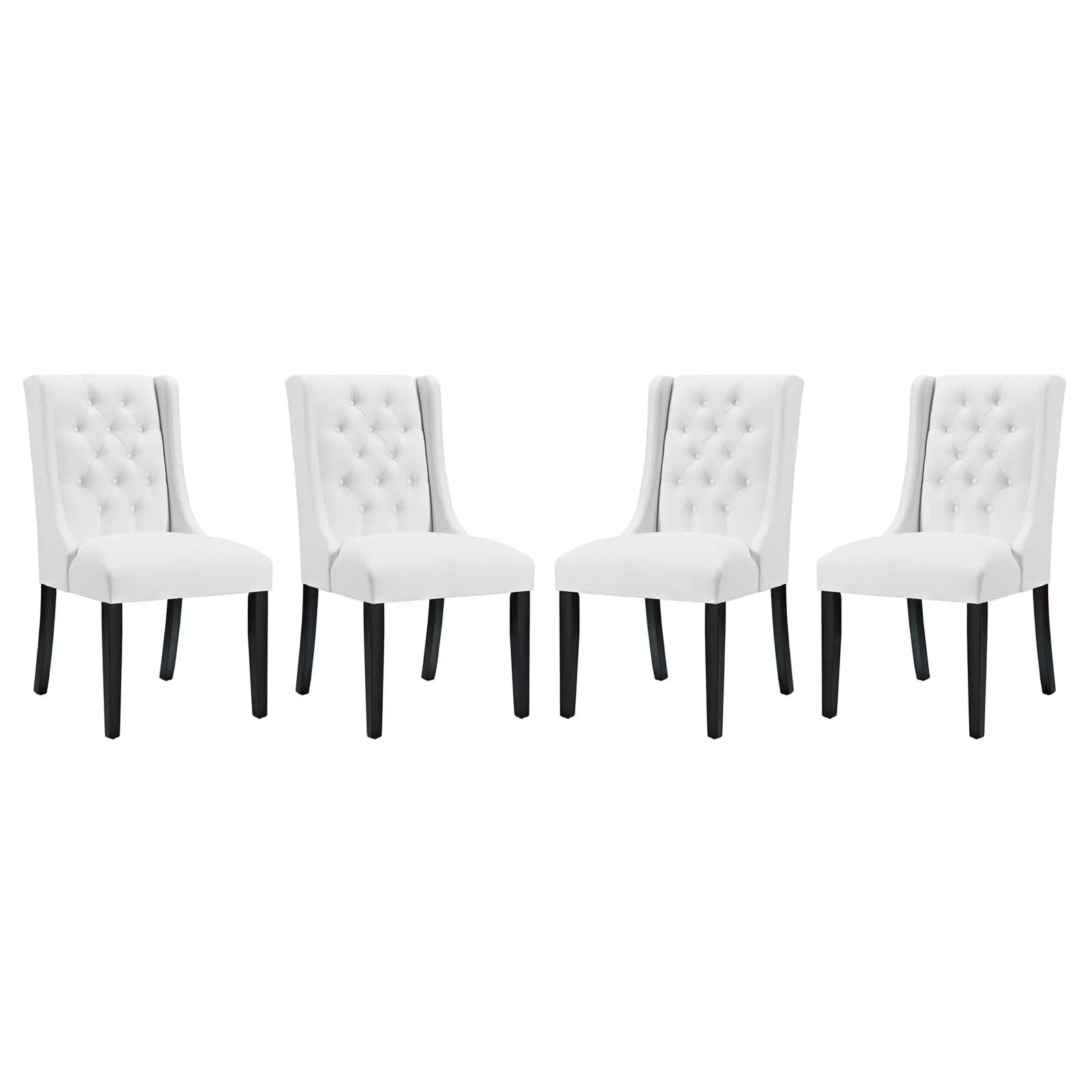 Baronet Dining Chair Vinyl Set of 4 by Modway