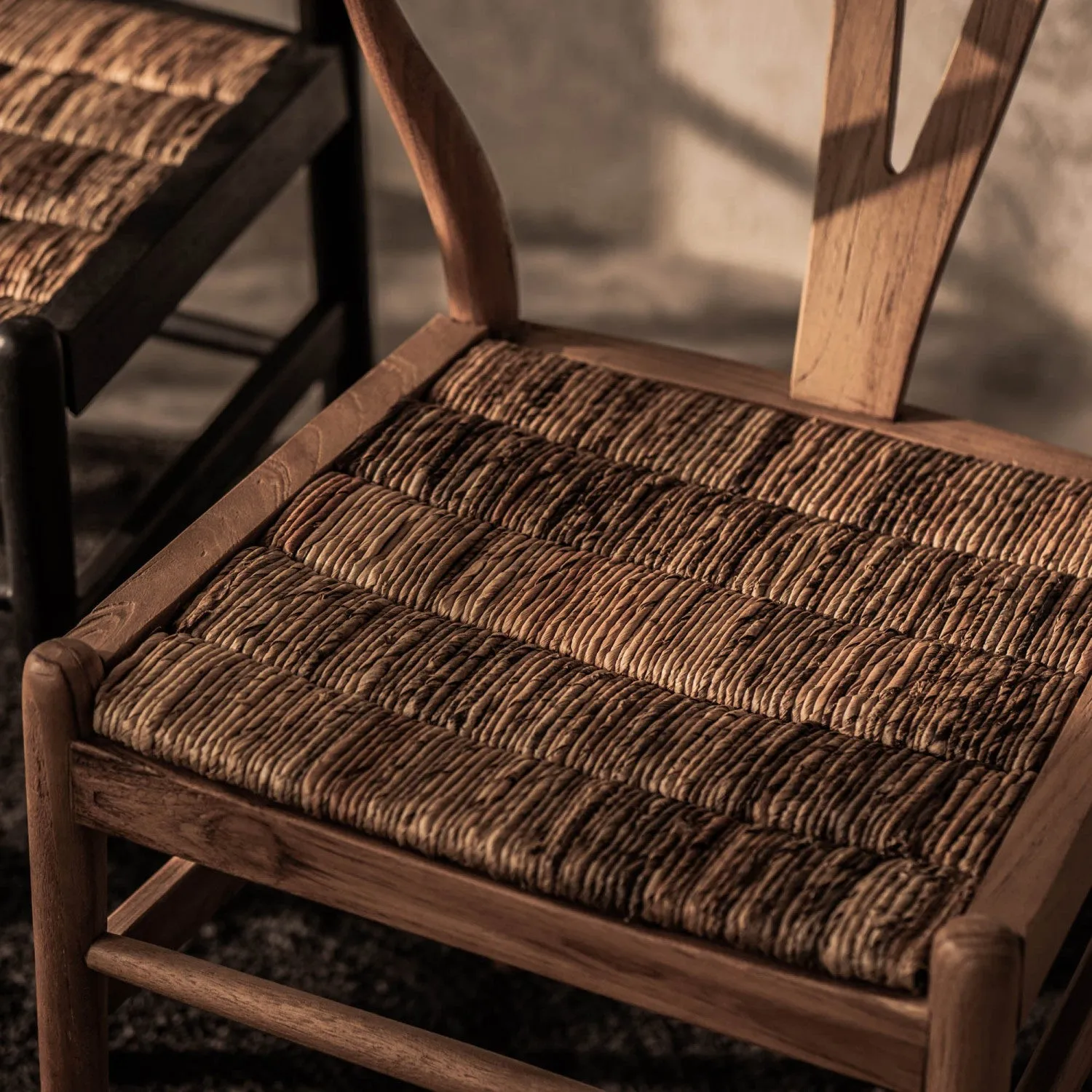 Bayan Caterpillar Twin Chair - Charcoal