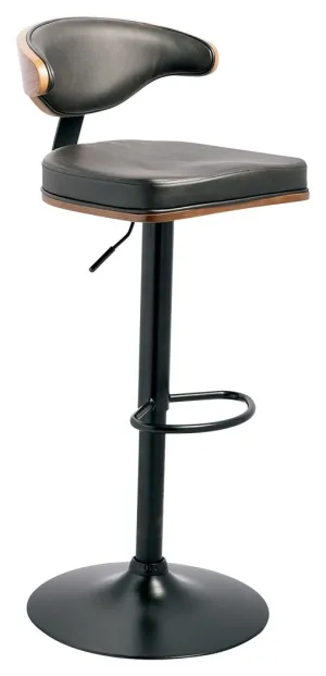 Bellatier Brown / Black Tall UPH Swivel Barstool