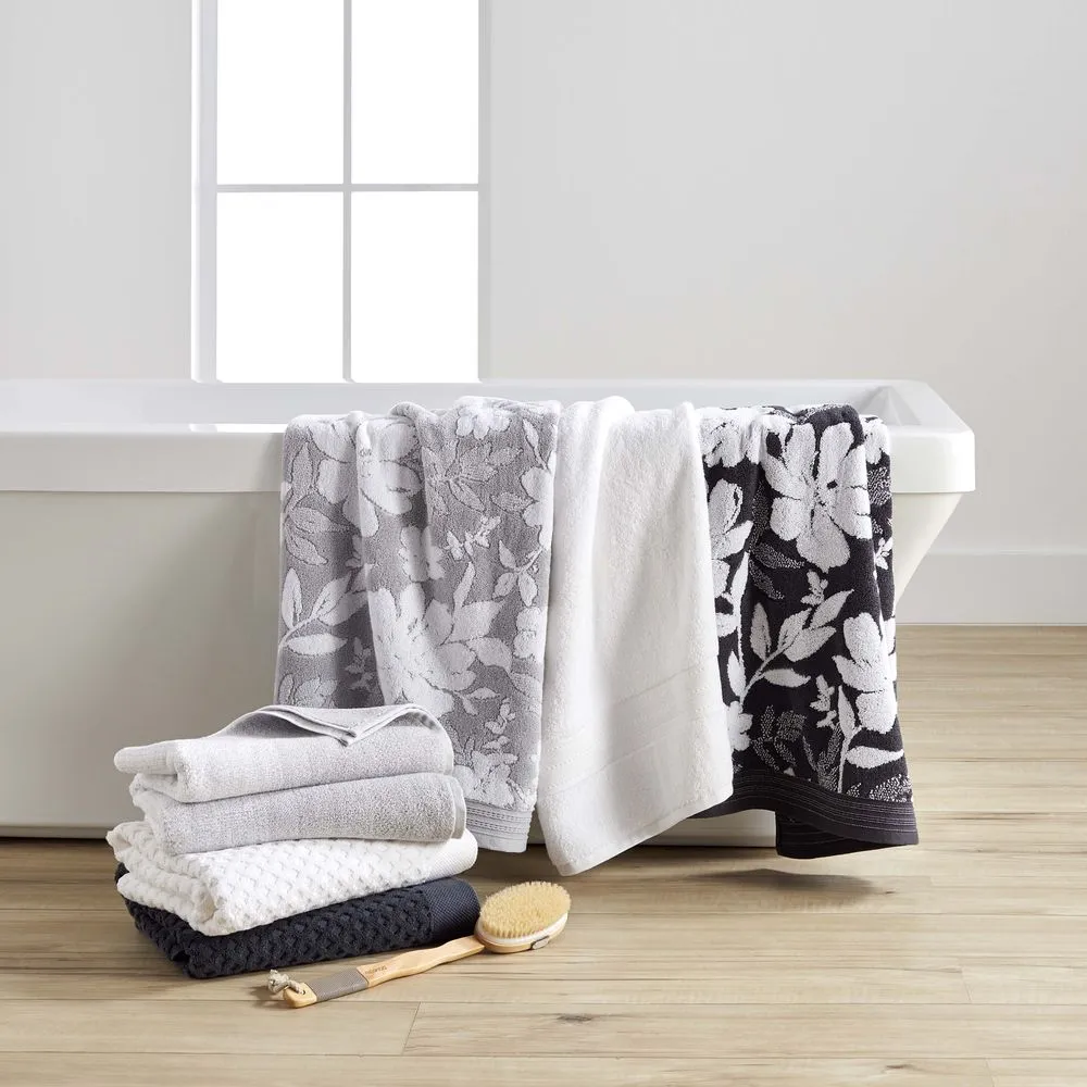 Better Homes & Gardens BHS100010993100 6 Piece Solid Bath Towel Set, Arctic White