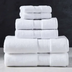 Better Homes & Gardens BHS100010993100 6 Piece Solid Bath Towel Set, Arctic White