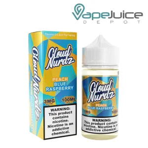 Blue Raspberry Peach Cloud Nurdz eLiquid 100ml