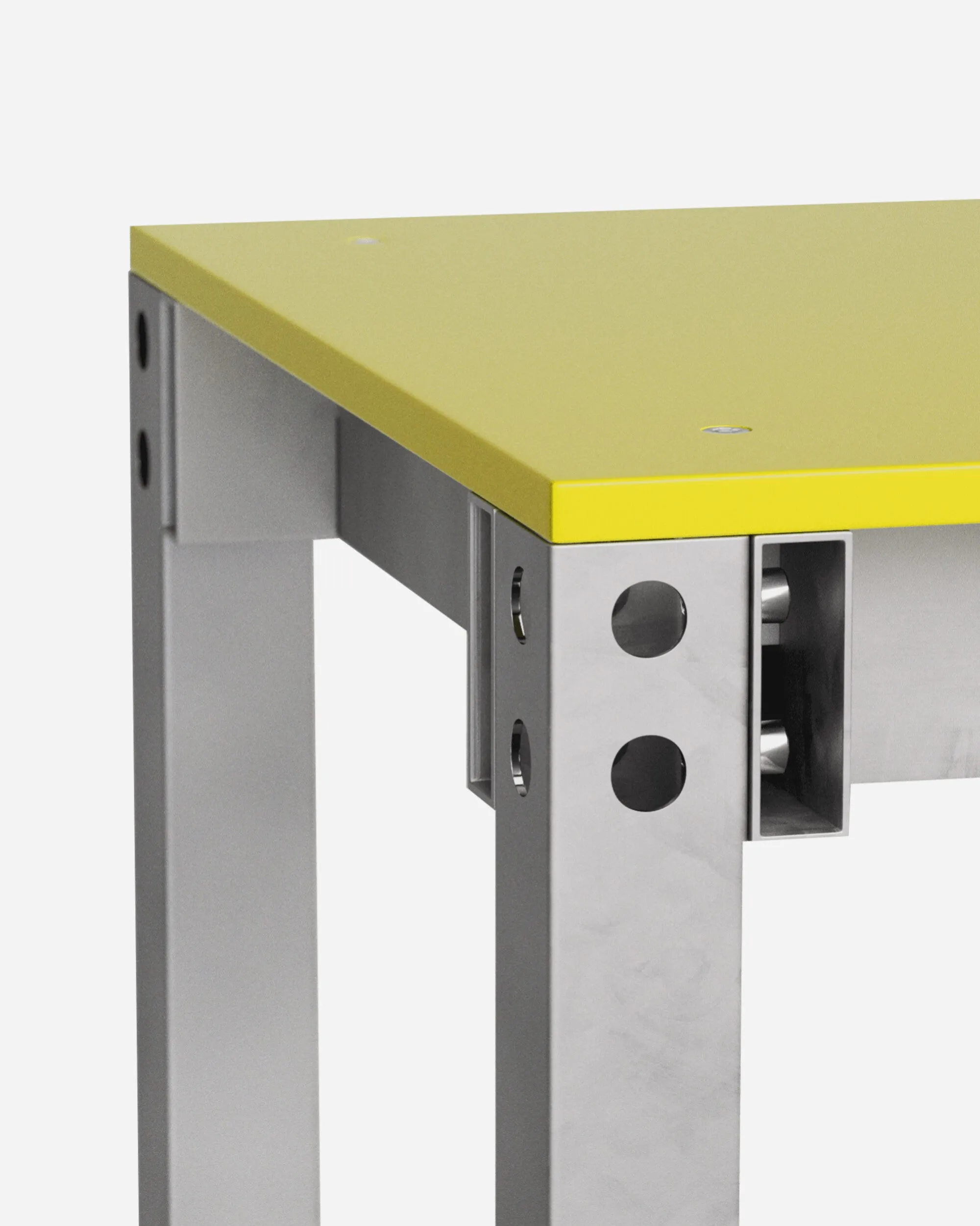 Chair One Alu / Chartreuse