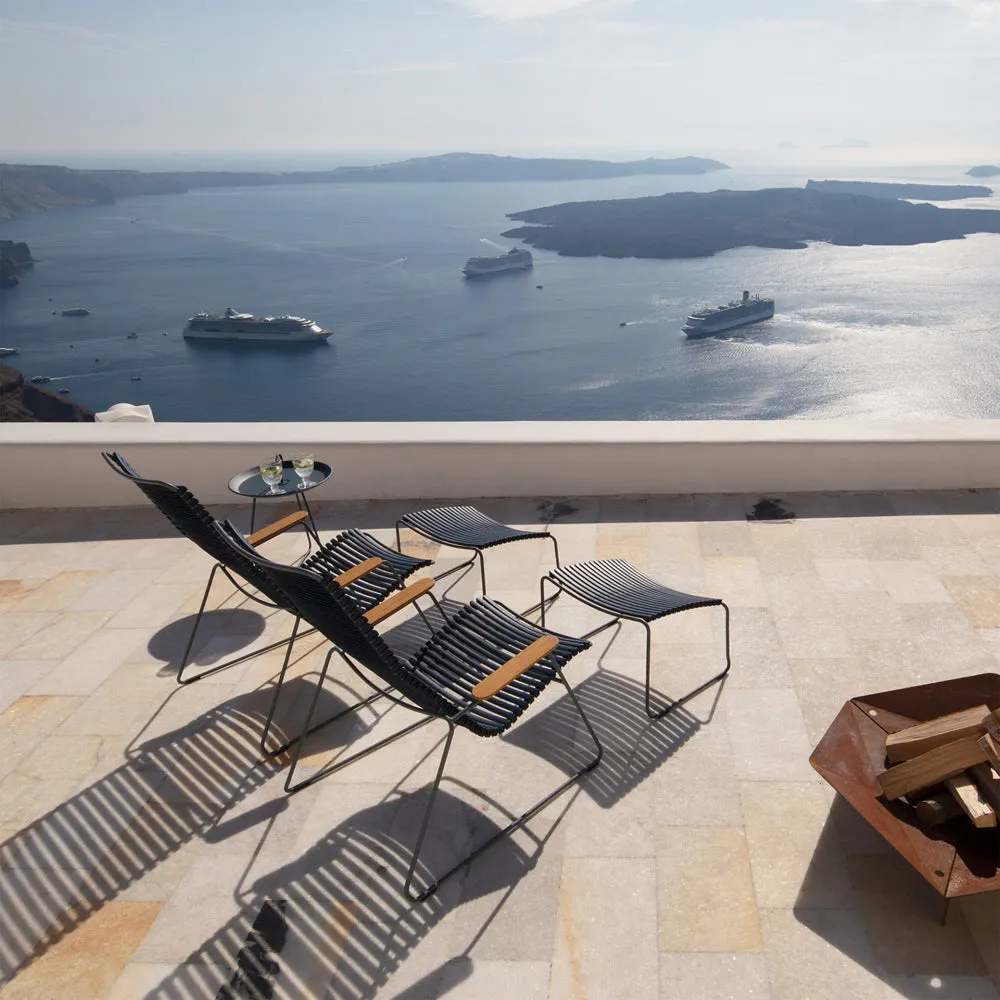 Click Outdoor Adjustable Lounge Chair - Black