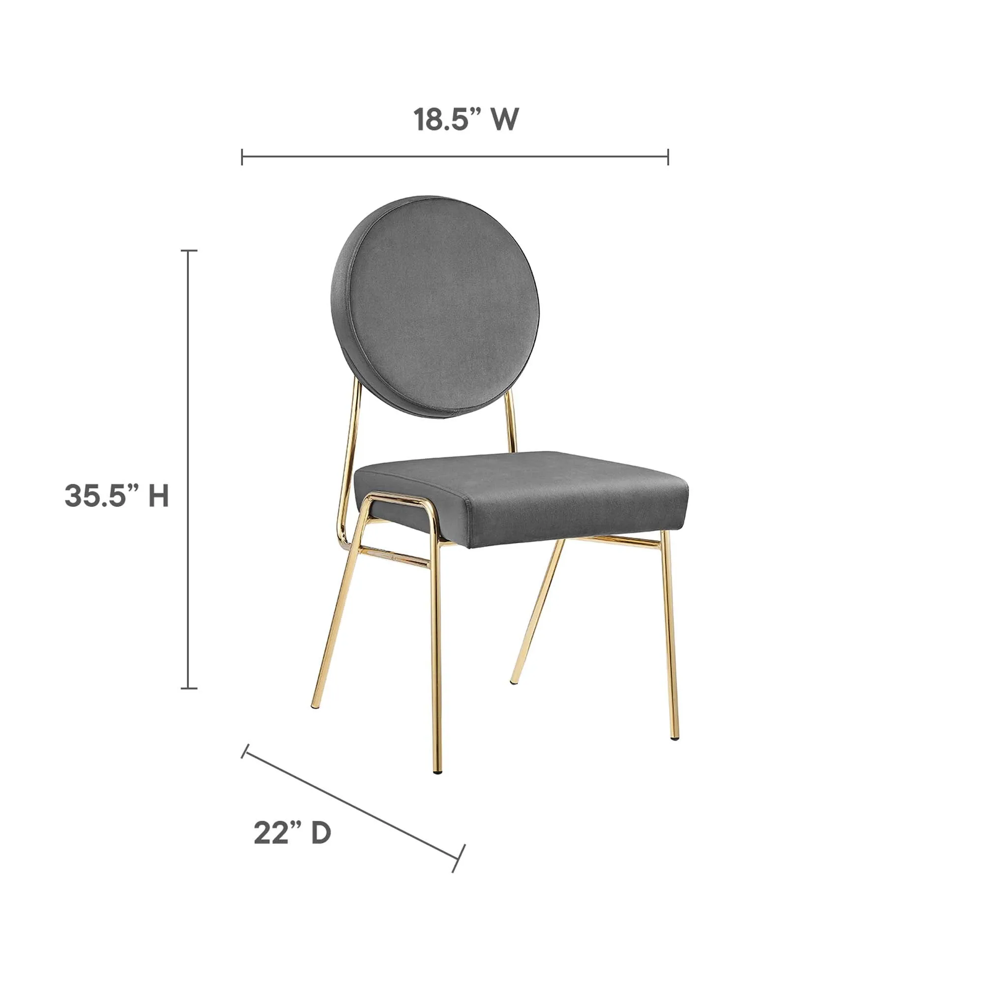 Craft Performance Velvet Dining Side Chair by Modway