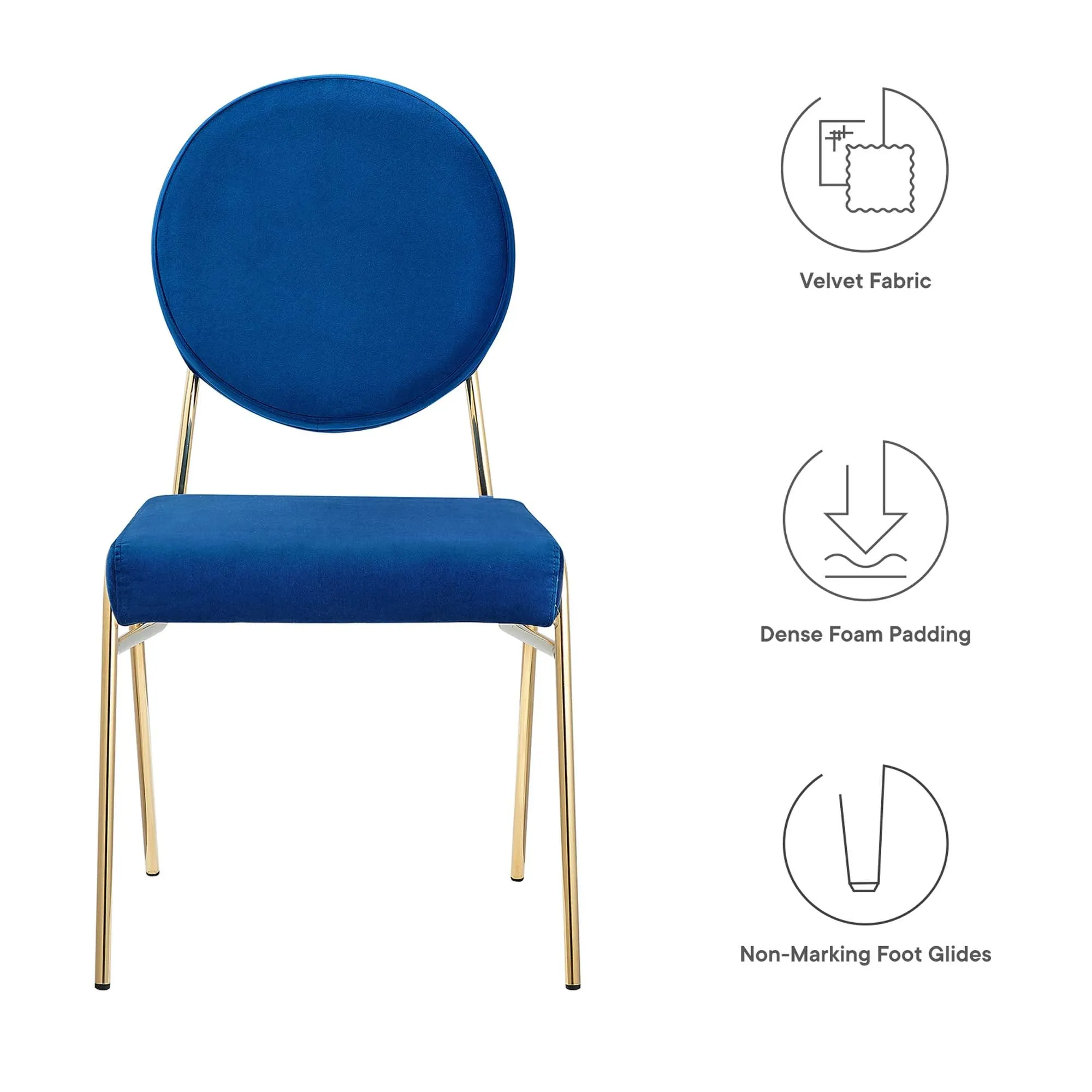 Craft Performance Velvet Dining Side Chair by Modway