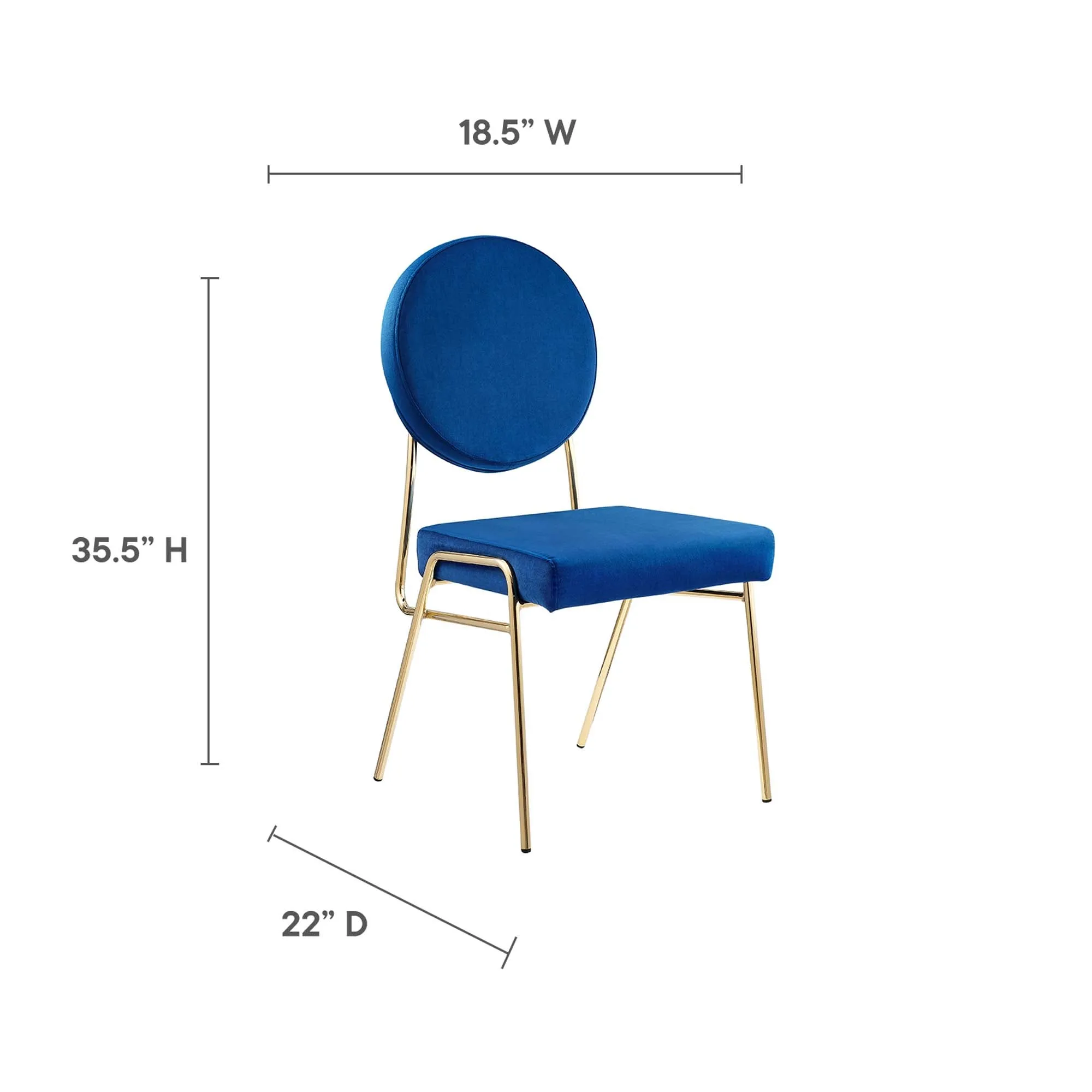 Craft Performance Velvet Dining Side Chair by Modway