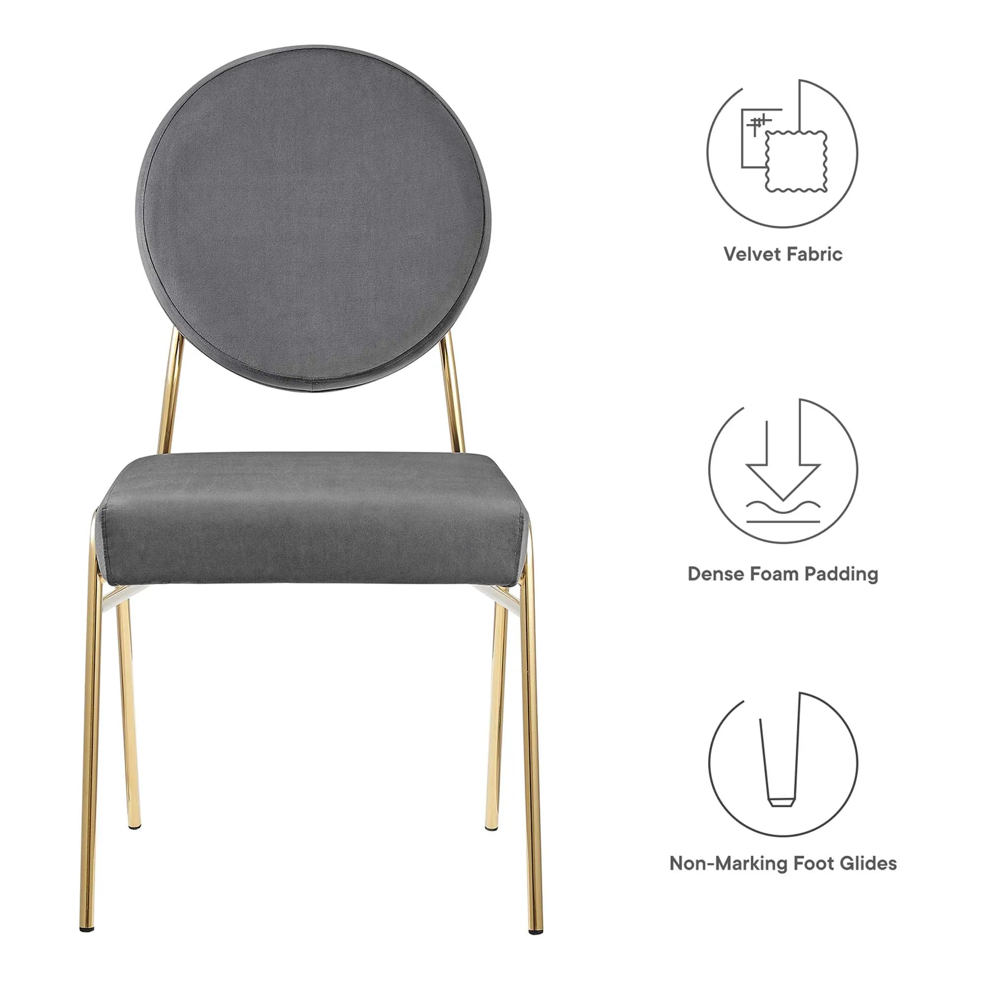Craft Performance Velvet Dining Side Chair by Modway