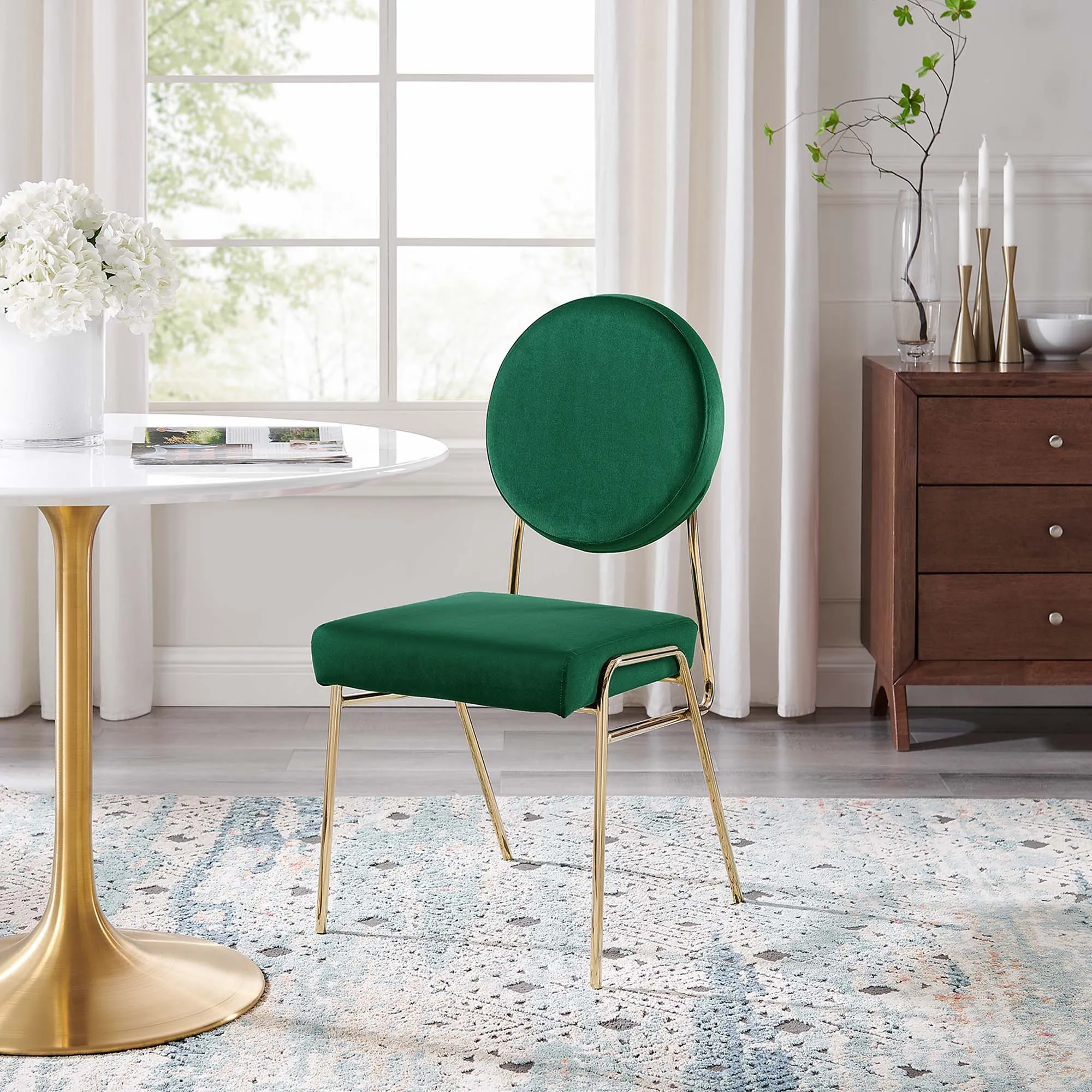 Craft Performance Velvet Dining Side Chair by Modway