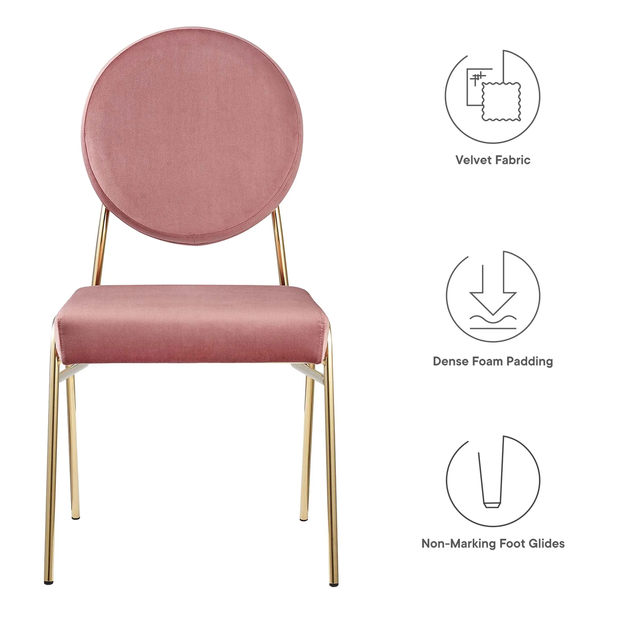 Craft Performance Velvet Dining Side Chair by Modway