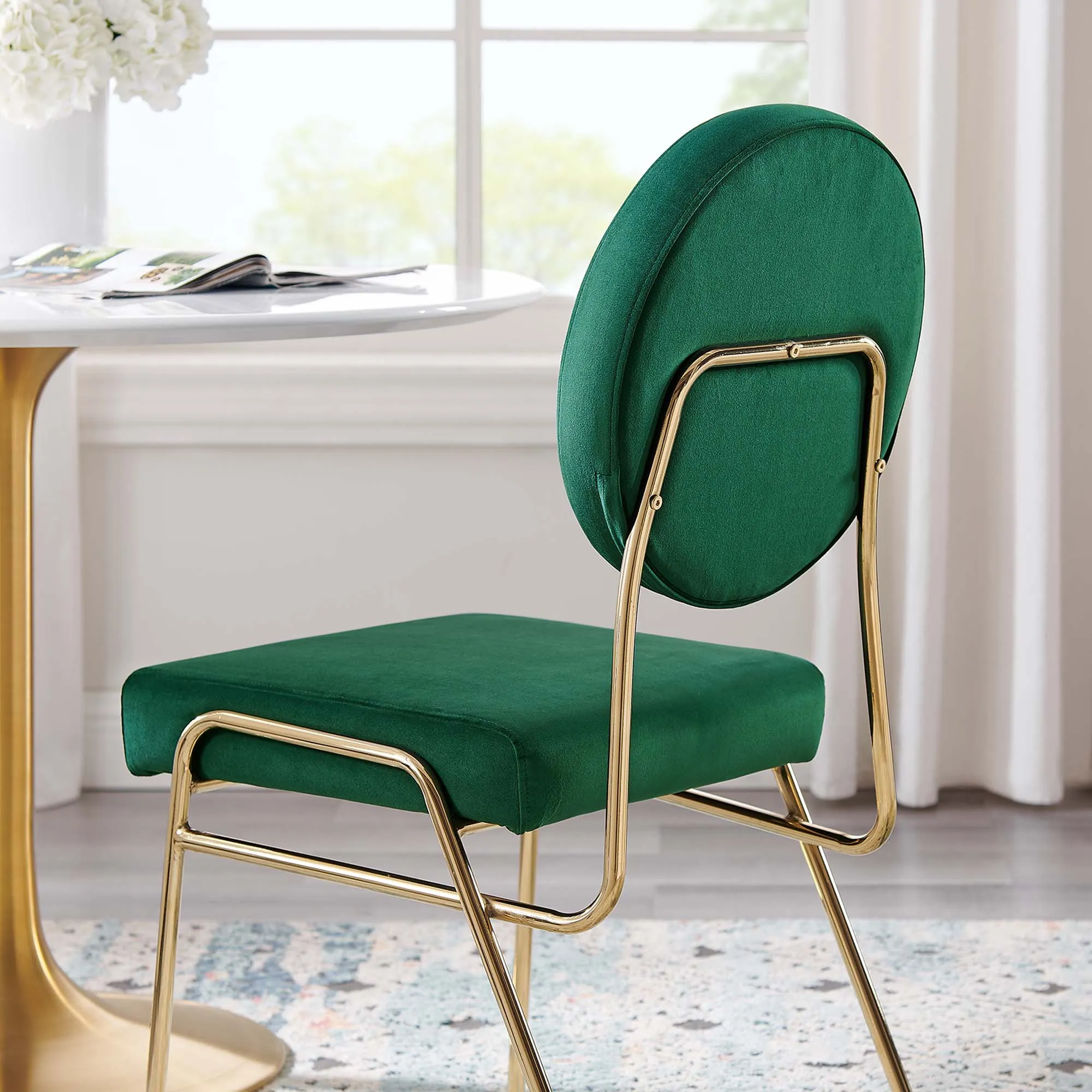 Craft Performance Velvet Dining Side Chair by Modway