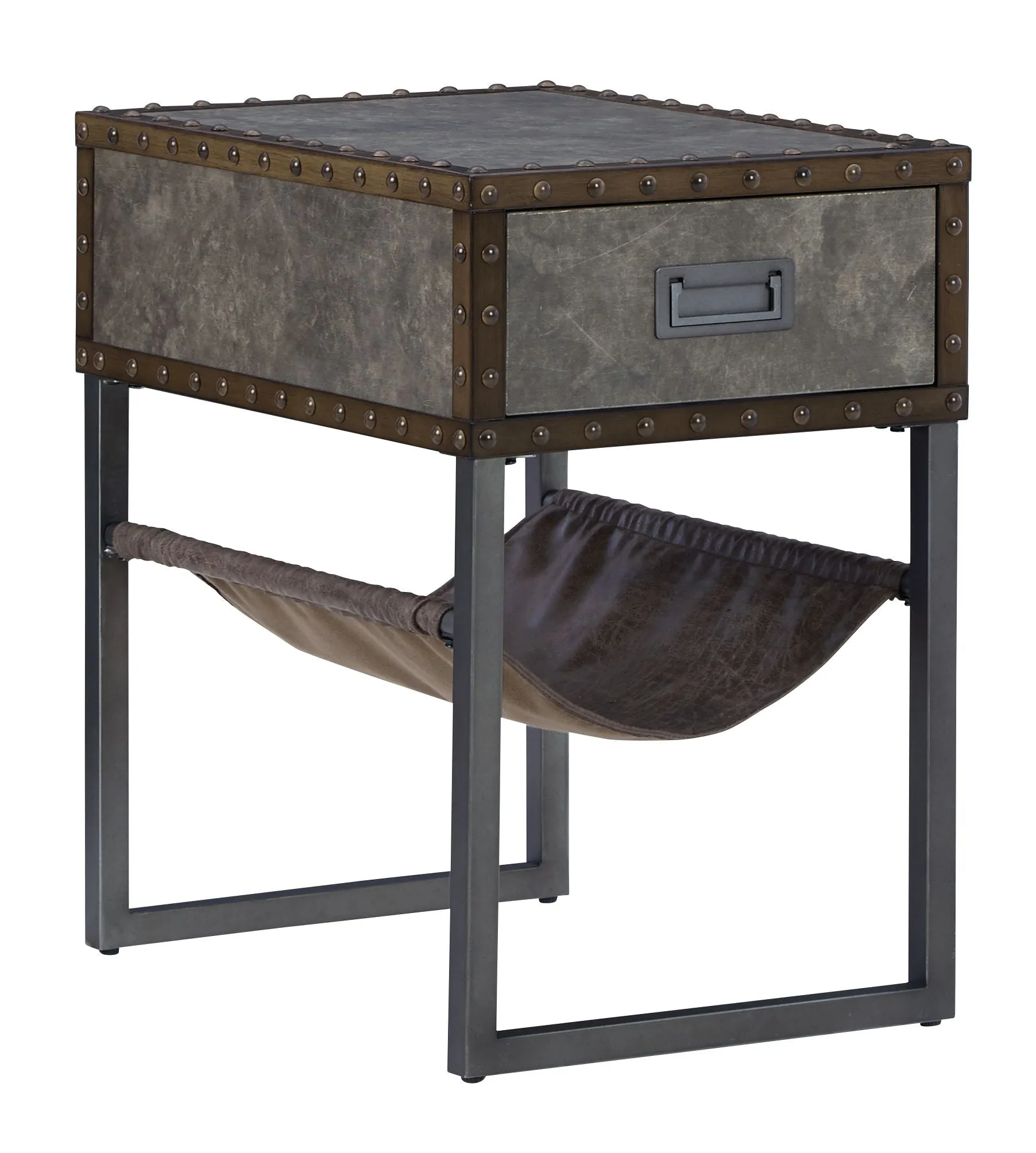 Derrylin Brown Chair Side End Table